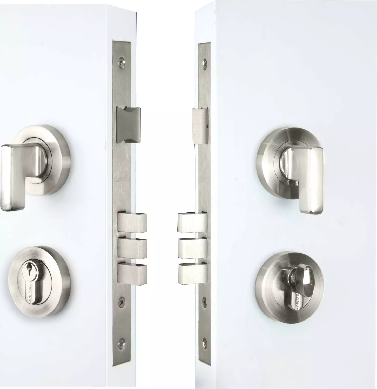 Mini Lever Lock Kit Round 60mm B/Set - BN