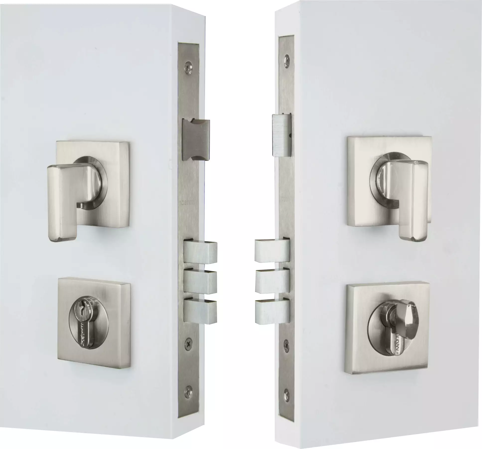 Mini Lever Lock Kit Square 60mm B/Set - BN