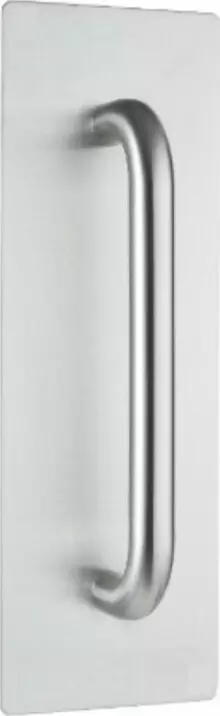200/16mm Pull Handle on 300/100 Con Fix Plate - SS