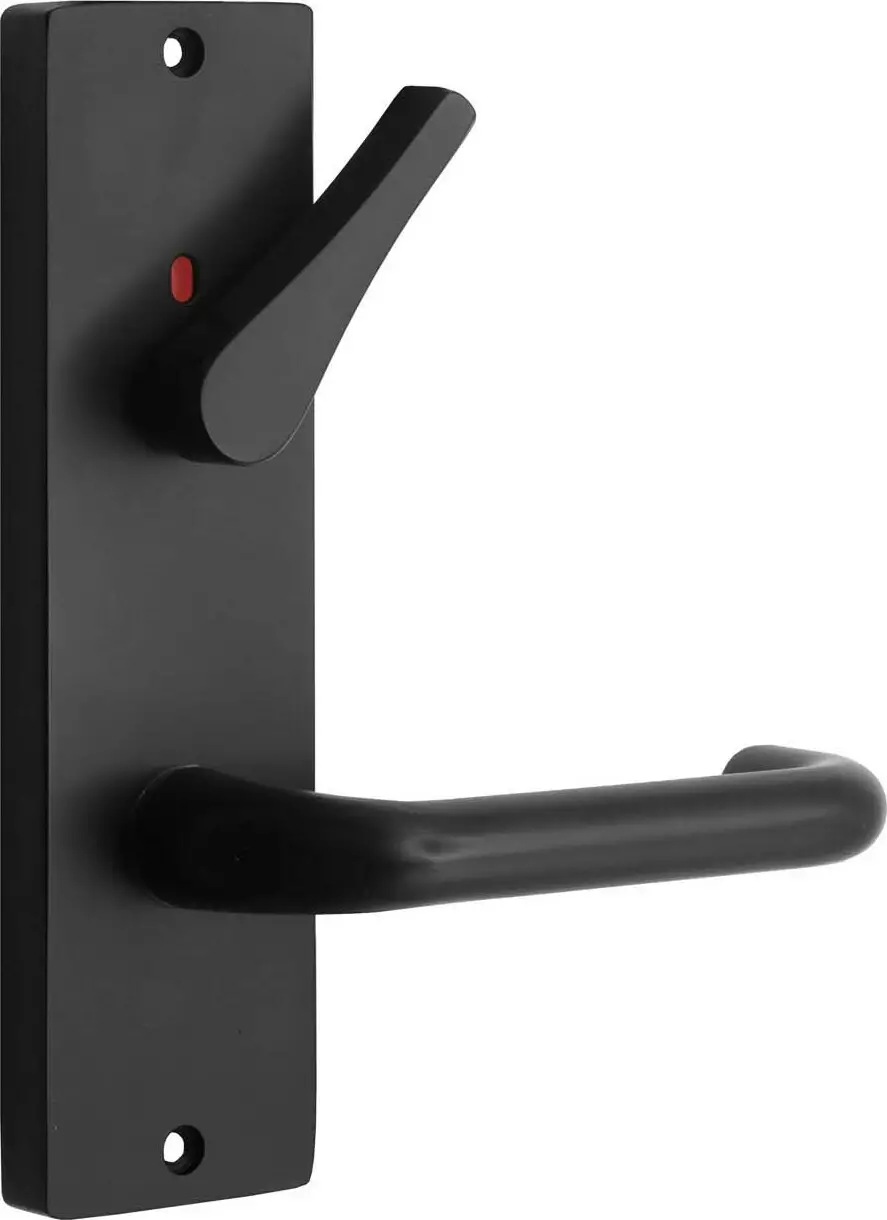 Wide Int 90 Lever w/ Dis Ind Thumb Turn - BLK