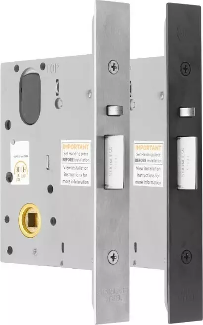 Mortice Lock - 60mm Backset Options - SC/BLK