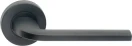 Vision - 8300/1 - Round Rose - Passage Set - BLK (Latches not Included)