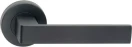 Vision - 8300/10 - Round Rose - Passage Set - BLK (Latches not Included)