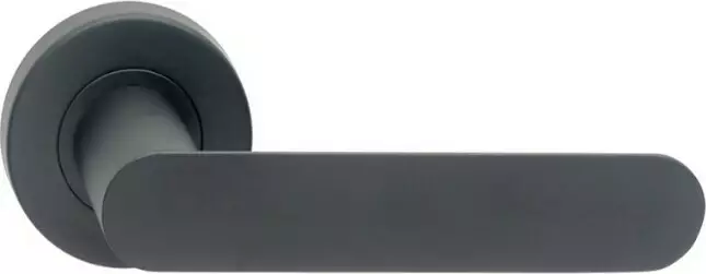 Vision - 8300/17 - Round Rose - Passage Set - BLK (Latches not Included)