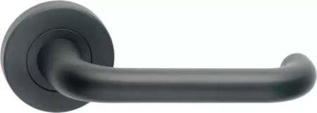 Vision - 8300/18 - Round Rose - Passage Set - BLK (Latches not Included)
