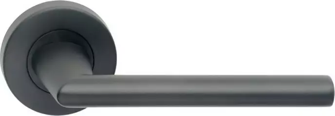 Vision - 8300/8 - Round Rose - Passage Set - BLK (Latches not Included)