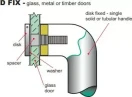 8370 Disc Fix - Pull Handle - 625x25x25mm - 600CTC - 316PSS