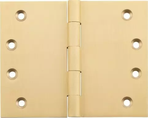 Broad Butt Hinge - H100 x W125 x T4mm - SB