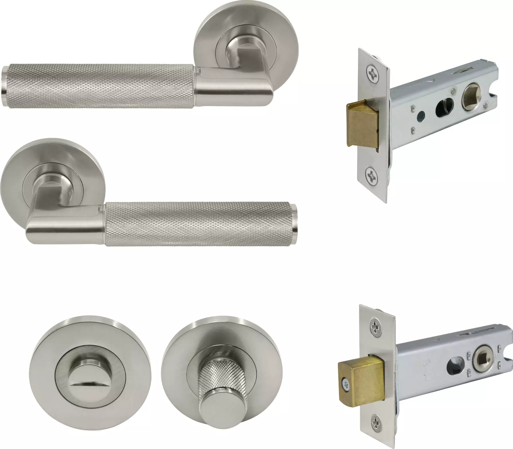 Lumina Rose Privacy Set - Diamond Knurl   - BN