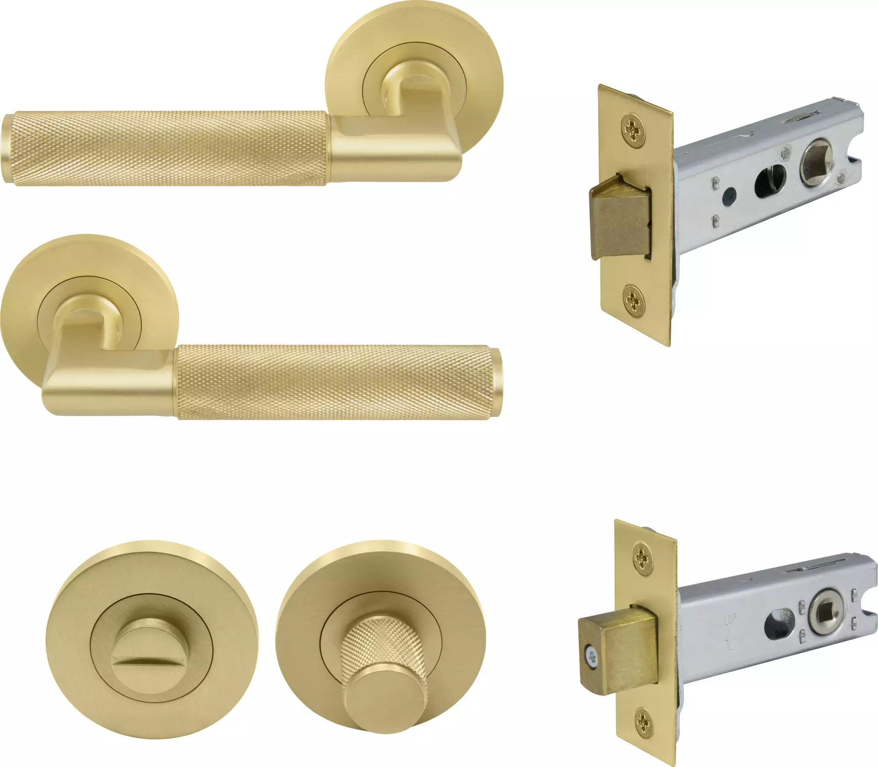 Lumina Rose Privacy Set - Diamond Knurl   - MSB