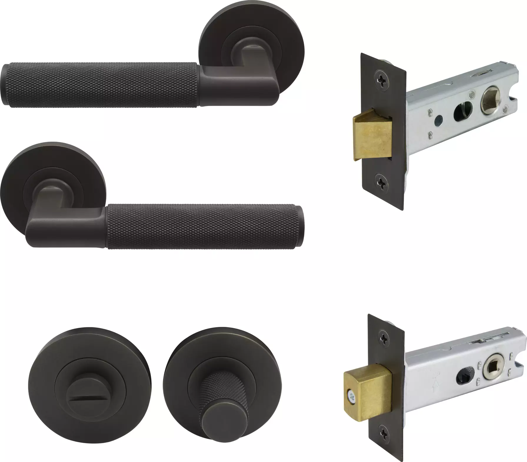 Lumina Rose Privacy Set - Diamond Knurl   - DRB