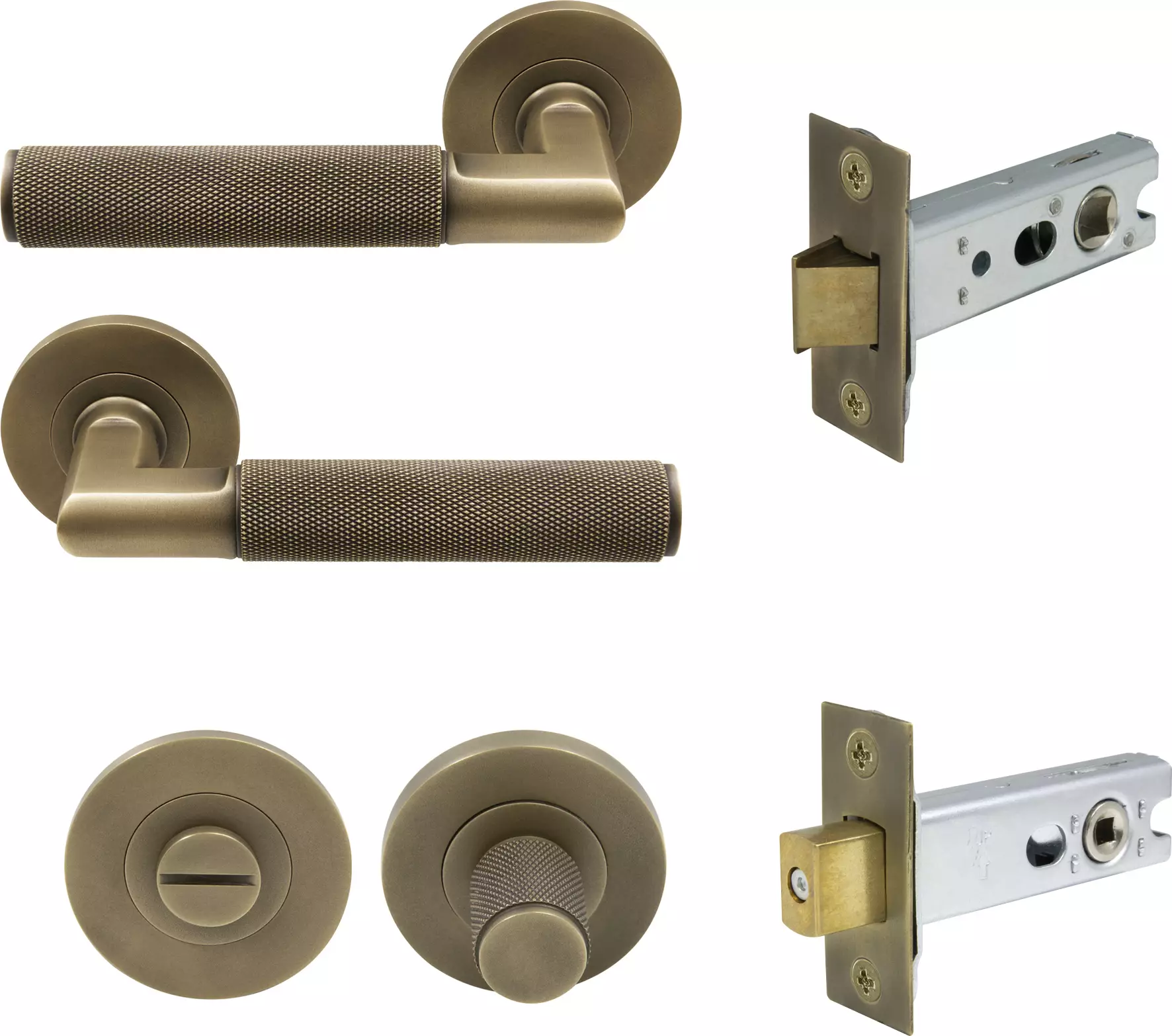 Lumina Rose Privacy Set - Diamond Knurl   - RB