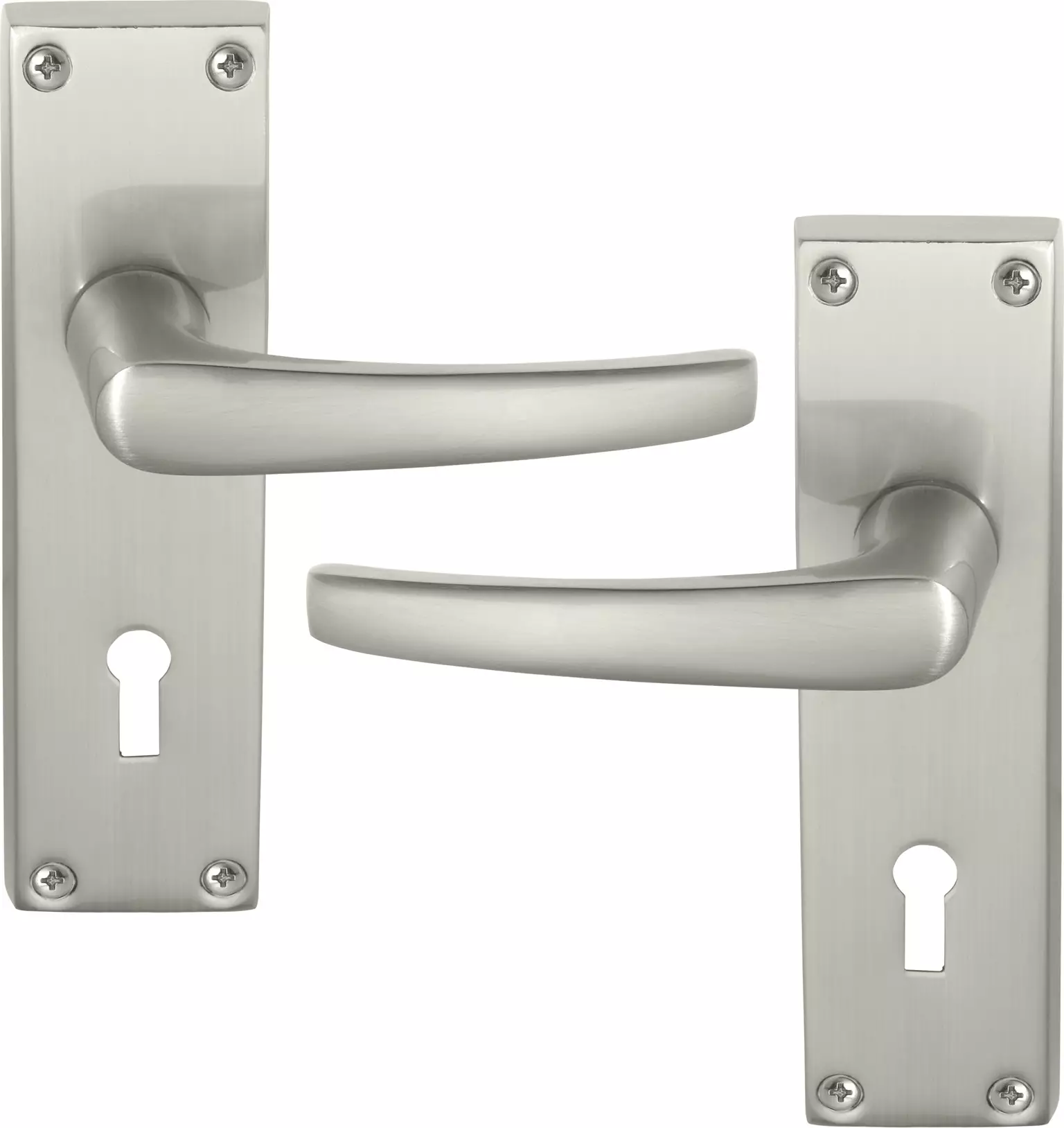 Contract Lever Set - Std Keyhole - BN