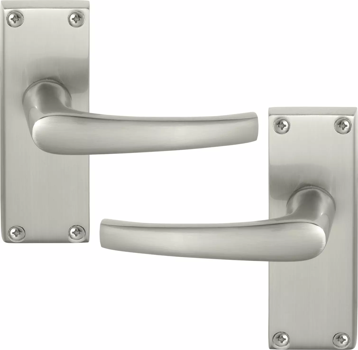 Contract Lever Set on 120 x 42mm Plate - BN
