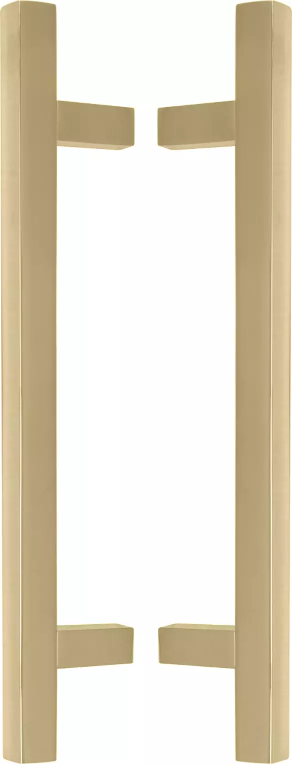 Brass - Square - Pull Handle Set - 300mm - PB