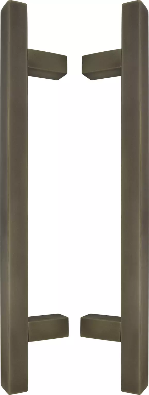 Brass - Square - Pull Handle Set - 300mm - RB