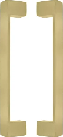 Square 235mm Solid Brass Pull Handle Set - MSB