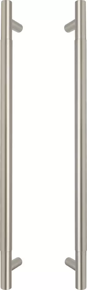 Brass - Pull Handle Set - 450mm - plain - BN