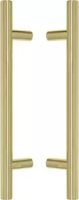 Brass - Round - Pull Handle Set -300mm - UB