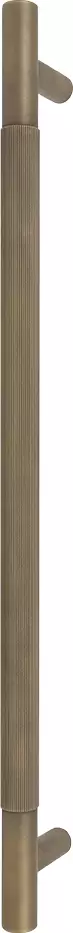 Brass - FF Pull Handle - 450mm - linear knurl - RB