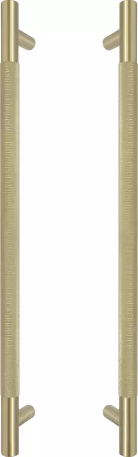 Brass - Pull Handle Set - 450mm - diamond knurl - MSB
