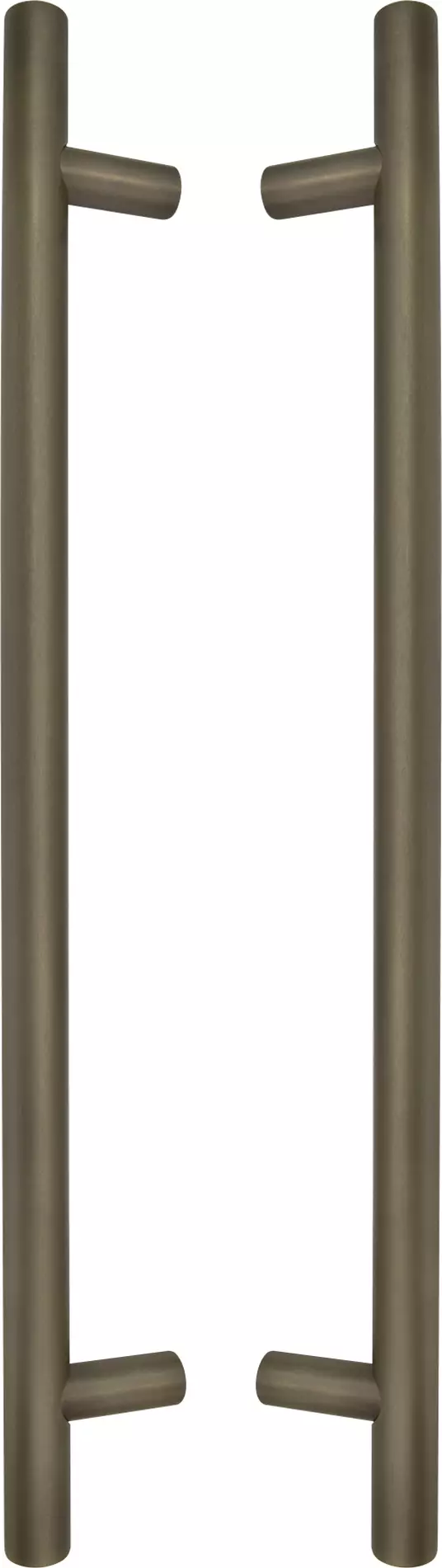 Brass - Round - Pull Handle Set - 400mm - RB