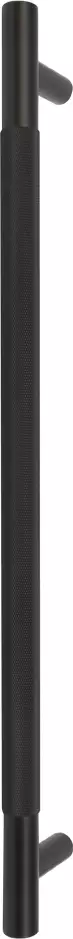 Brass - RF Pull Handle 450mm - diamond knurl - BLK