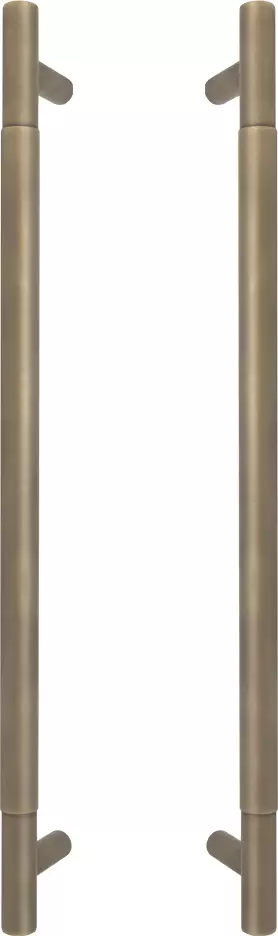 Brass - Pull Handle Set - 450mm - plain - RB