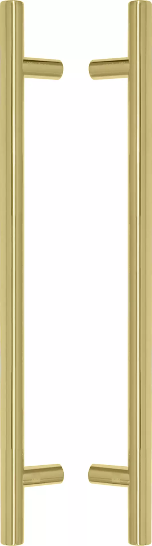 Brass - Round - Pull Handle Set - 400mm - UB