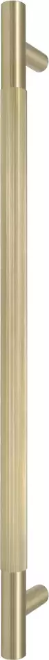 Brass - RF Pull Handle 450mm - linear knurl - MSB