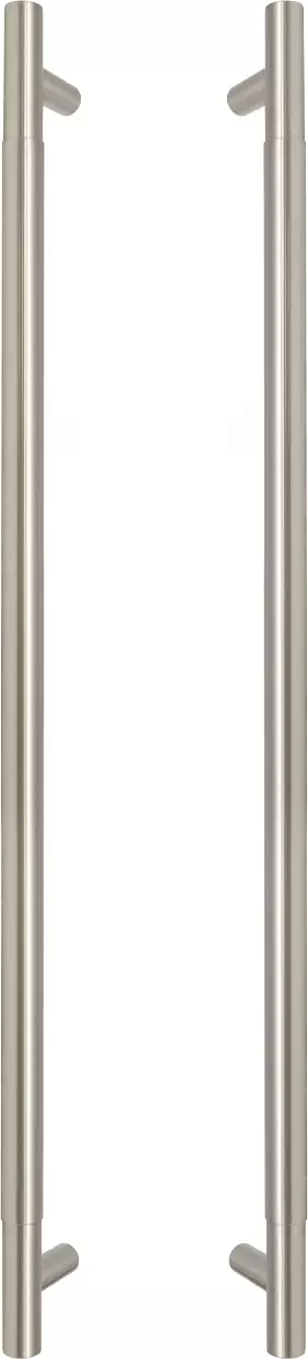 Brass - Pull Handle Set - 600mm - plain  - BN