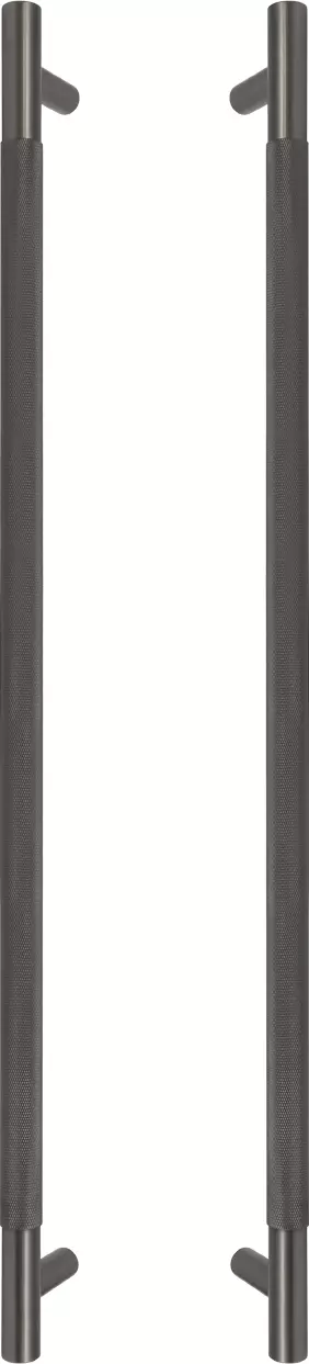 Brass - Pull Handle Set - 600mm - diamond knurl - GN