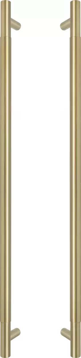 Brass - Pull Handle Set - 600mm - plain  - MSB