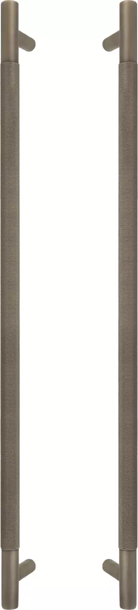 Brass - Pull Handle Set - 600mm - diamond knurl - RB