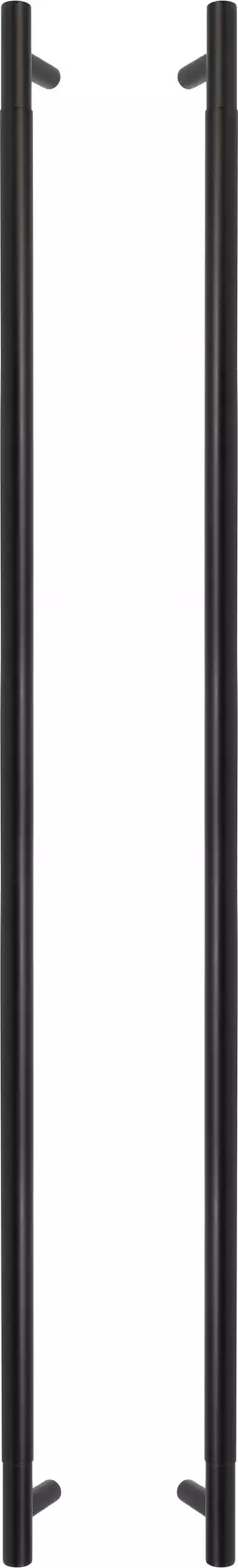 Brass - Pull Handle Set - 900mm - plain - BLK