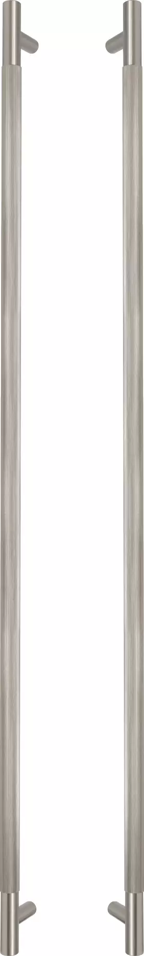 Brass - Pull Handle Set - 900mm - linear knurl - BN