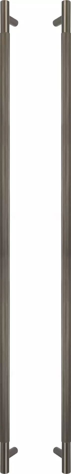 Brass - Pull Handle Set - 900mm - linear knurl - GN