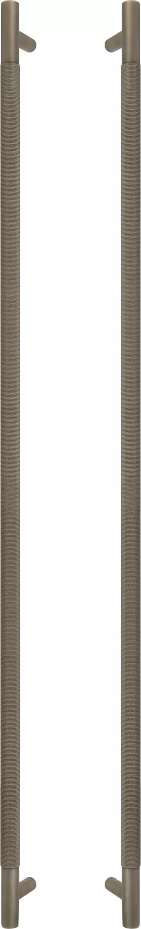 Brass - Pull Handle Set - 900mm - diamond knurl - RB