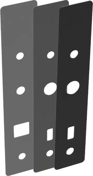 Unity Slim - Retrofit Scar Plate Kit - 42 / 58mm - BLK / PC