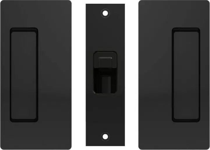 CL200 Bi-Parting Mate Privacy Striker Half Set 34-40mm Door - MBL