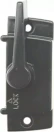 Slimline Camlock w/ Lugs Non Locking - BLK