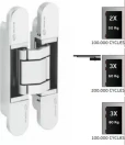 Coplan 150 - 60kg -Concealed 3D Adjustable Hinge - White