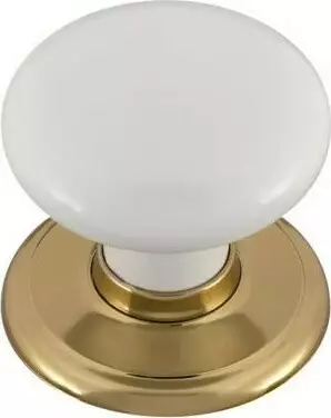 Classic 45mm White Wardrobe Knob - BG
