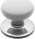 Classic 45mm White Wardrobe Knob - CP