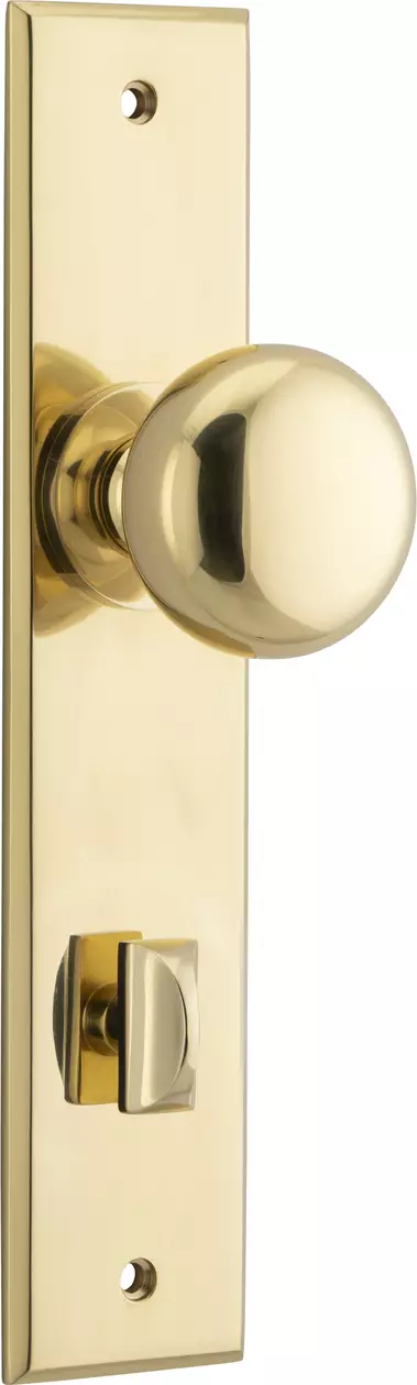 Cambridge Knob - Chamfered Privacy Pair - PB