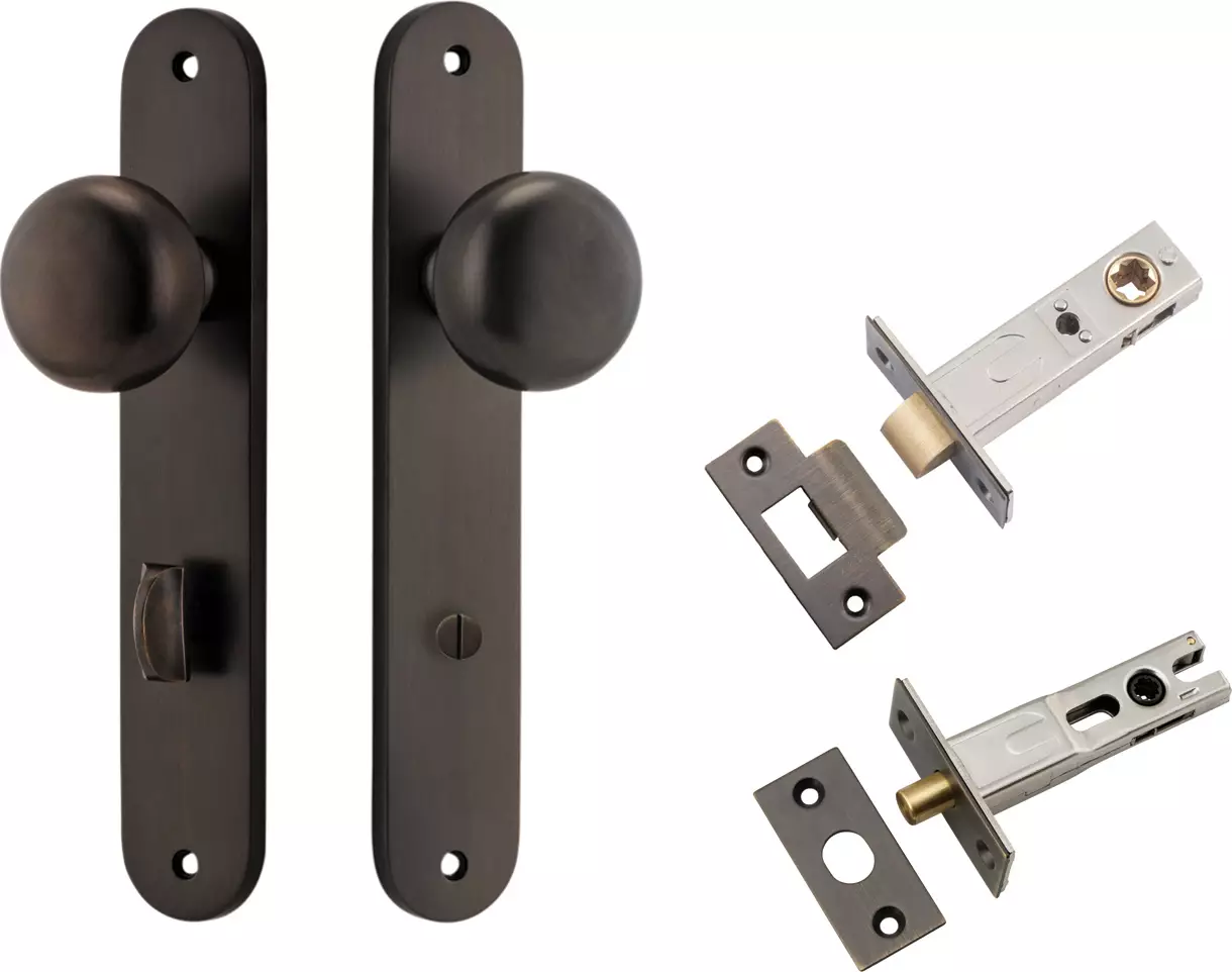 Cambridge Knob - Oval Privacy Set - SB