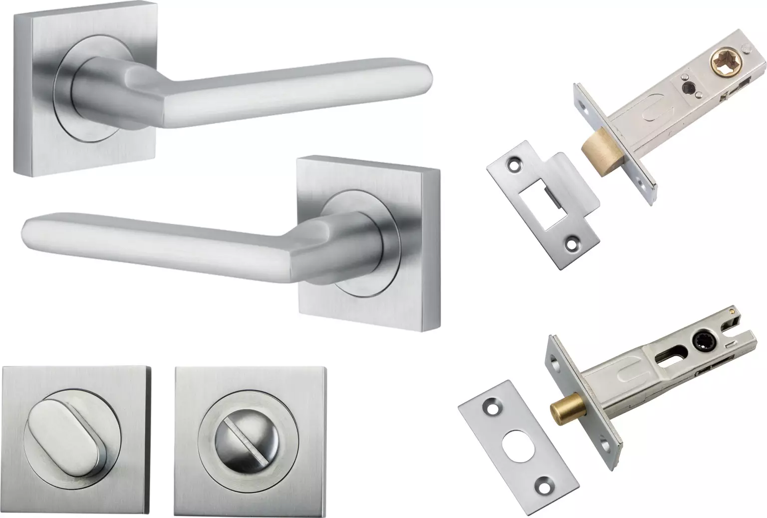 Baltimore Lever - Square Rose Privacy Set - SC