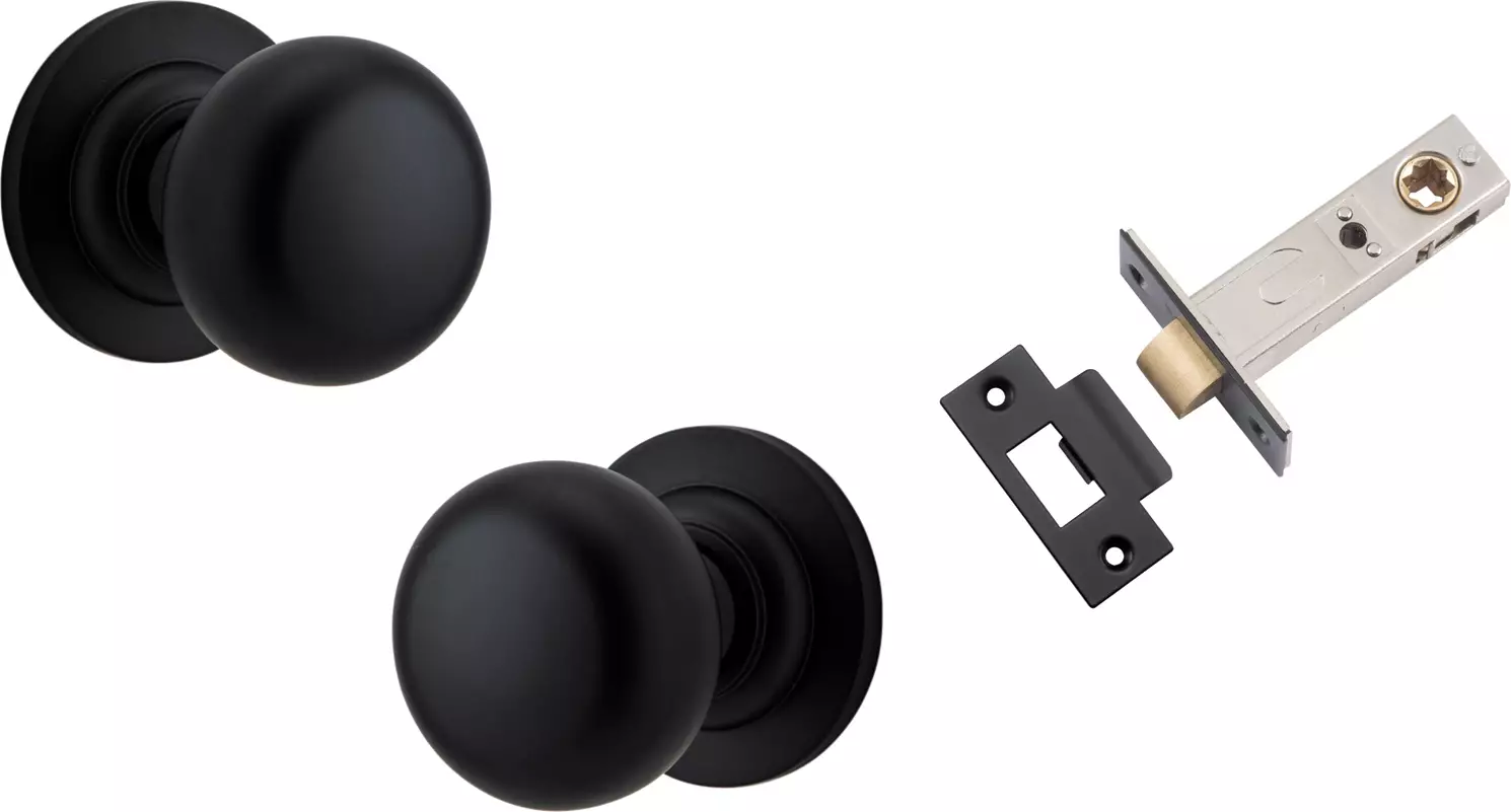 Cambridge Knob - Round Rose Passage Set - MB