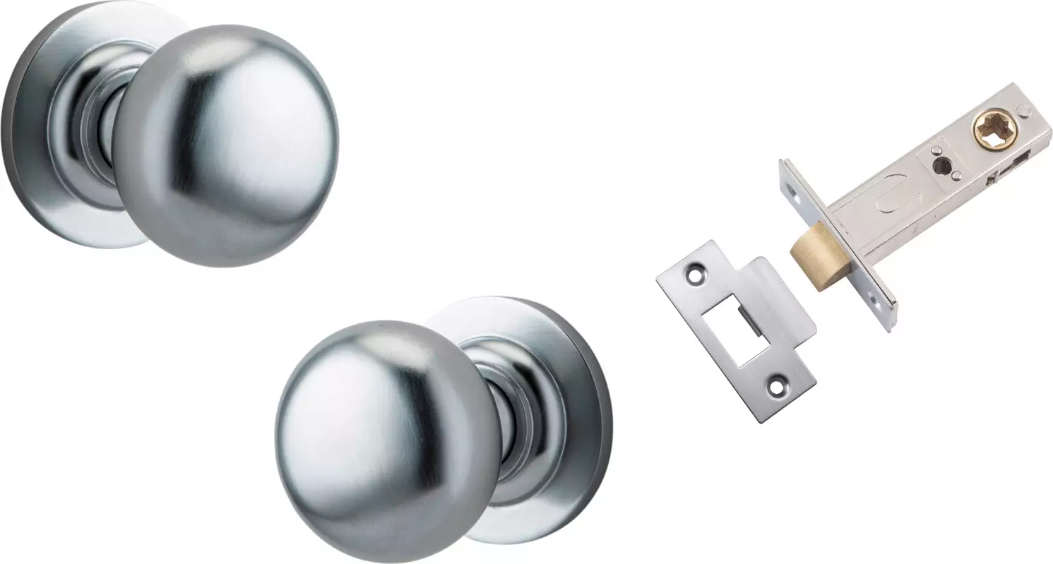 Cambridge Knob - Round Rose Passage Set - SC