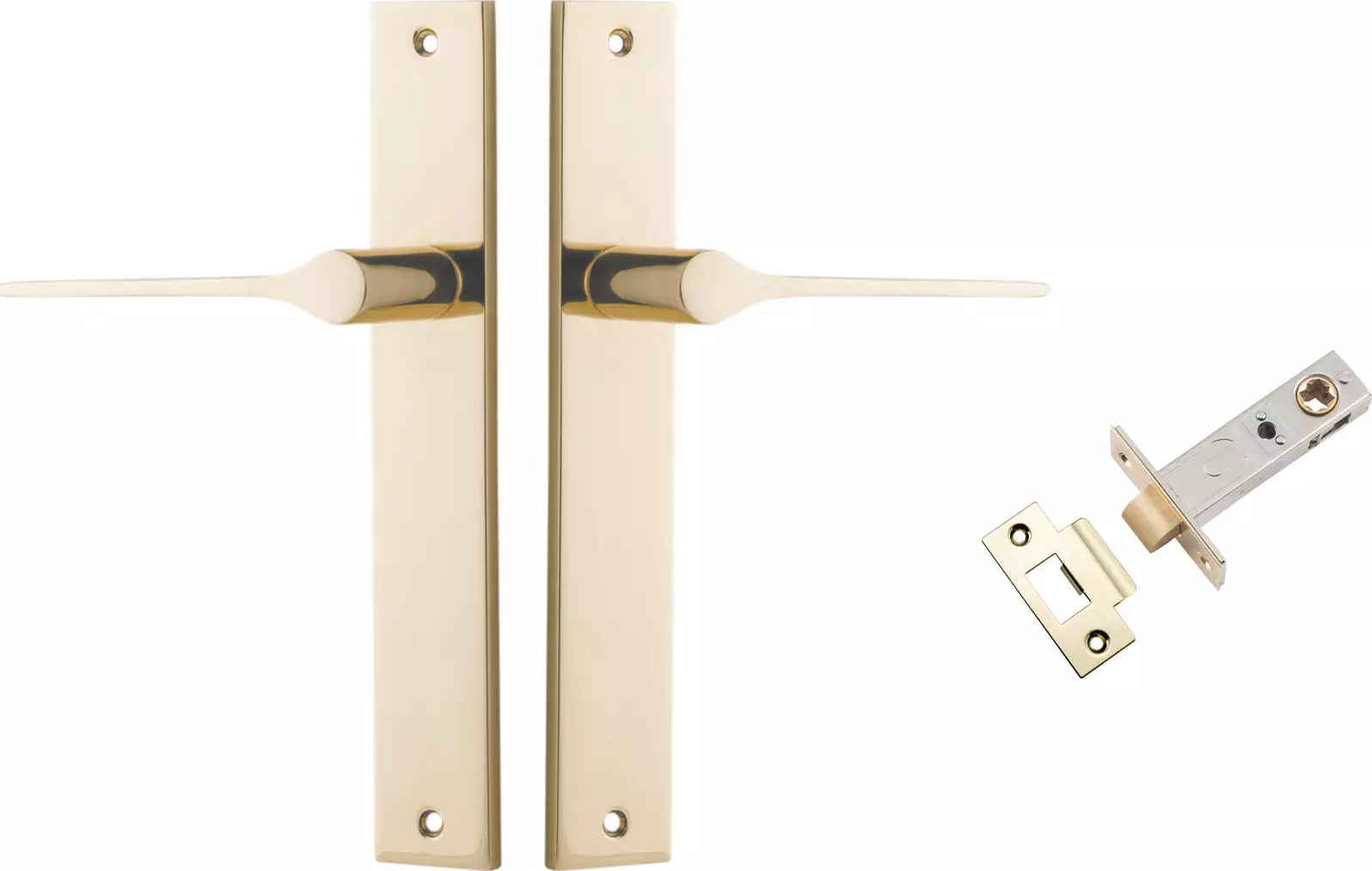 Como Lever - Rectangular Passage Set - PB